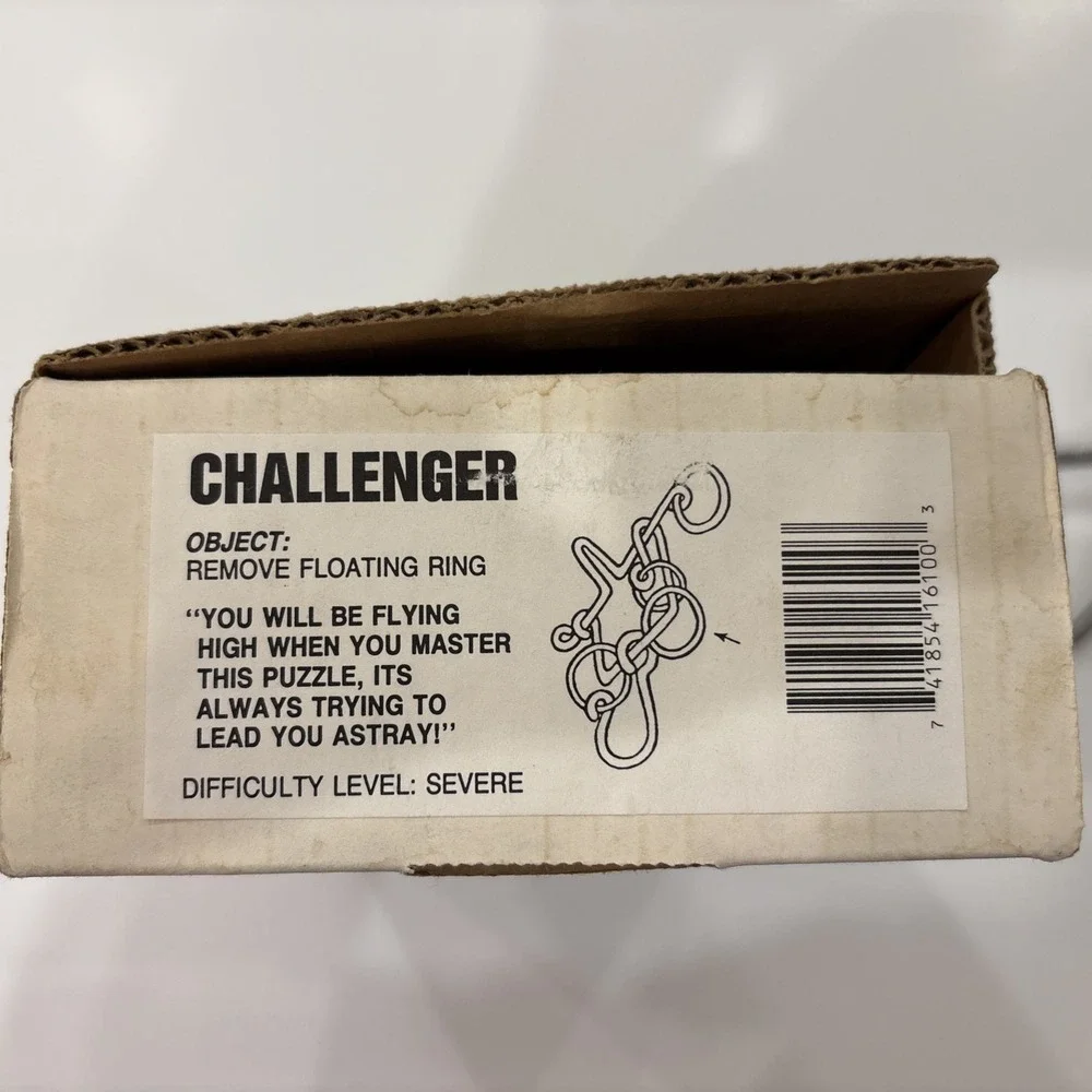 Uncles Puzzles Challenger Metal Disentanglement Severe Difficulty Vintage